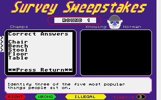 Large screenshot of Survey Sweepstakes