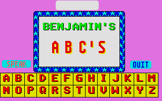 Large screenshot of Benjamin's ABC's