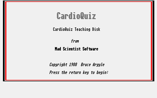 Large screenshot of CardioQuiz