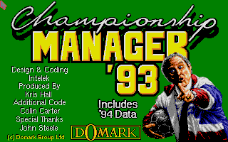 Large screenshot of Championship Manager 93 / 94