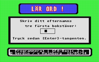 Screenshot of Lär Ord
