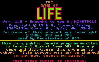 Large screenshot of Game of Life, The