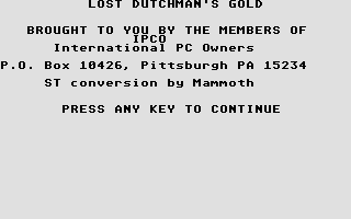 Thumbnail of other screenshot of Lost Dutchman's Gold