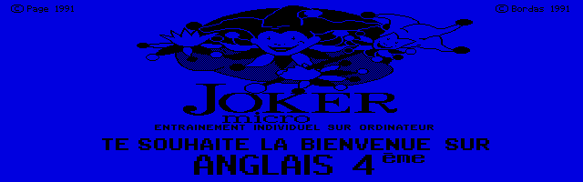 Large screenshot of Joker Micro - Anglais 4e