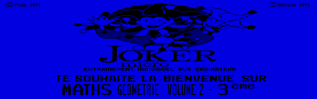 Thumbnail of other screenshot of Joker Micro - Maths 3e Volume 2