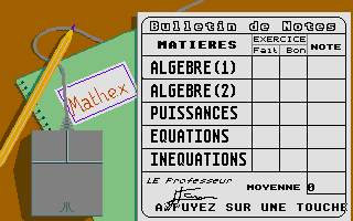 Screenshot of Mathex Junior - 4e-3e