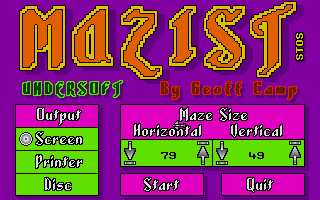 Screenshot of Mazist