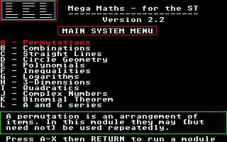 Screenshot of Mega Maths