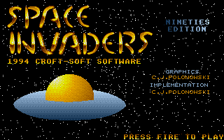 Large screenshot of Space Invaders - Nineties Edition
