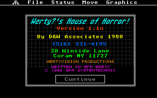Screenshot of Wertys House of Horror