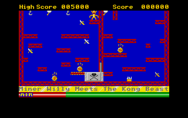 Miner Willy meets the Kong Beast. The boss stage.