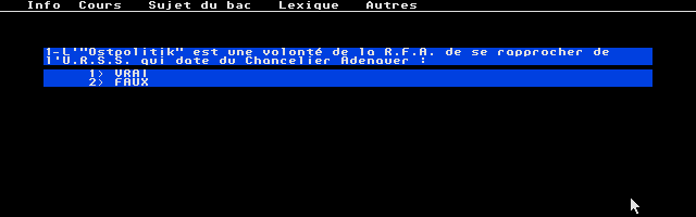 Screenshot of Micro Bac Histoire