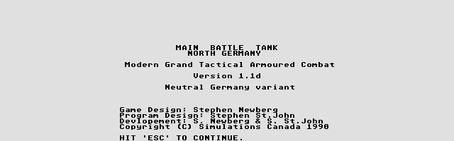 Thumbnail of other screenshot of Main Battle Tank North Germany