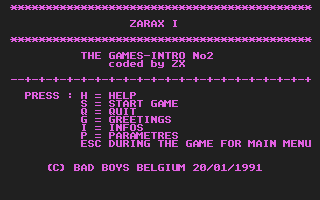 Thumbnail of other screenshot of Zarax I - The Games-Intro N°2