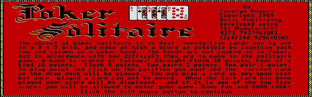 Thumbnail of other screenshot of Poker Solitaire