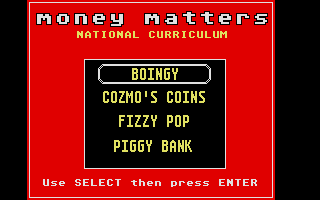 Screenshot of Money Matters