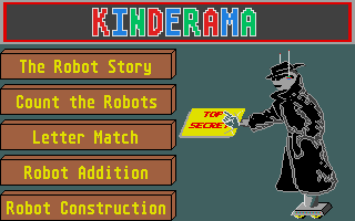 Large screenshot of Kinderama Five early learning games Ages Preschool - 6