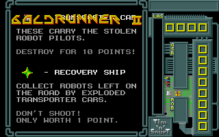 Screenshot of Goldrunner II - Scenery Disk 2