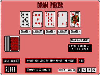 Large screenshot of 5 Card Draw Poker