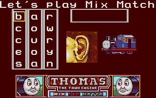 Large screenshot of Thomas the Tank Engines Fun with Words