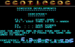 Thumbnail of other screenshot of Centipede