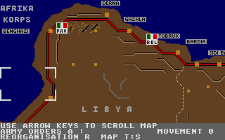 Large screenshot of Afrika Korps & Eighth Army