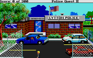 Screenshot of Police Quest 2 - The Vengeance