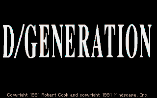 Large screenshot of D/Generation