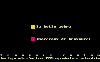 Thumbnail of other screenshot of Belle Zohra, La