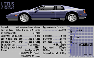 Large screenshot of Test Drive II - Super Cars