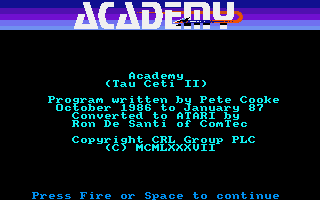 Large screenshot of Academy - Tau Ceti II