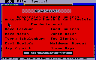 Screenshot of Shadowgate
