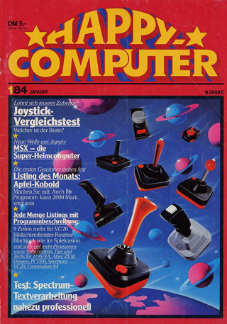 The first issue of Happy Computer magazine.