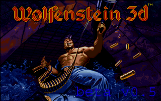 The intro screen of the Atari ST version of Wolfenstein 3D.
