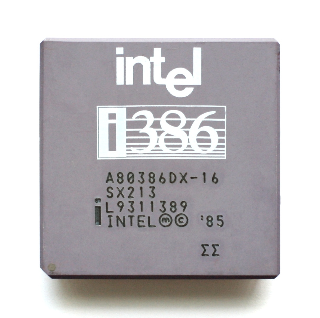 The intel 386 processor. The perfect core to run a game of classic dos Wolf3D.