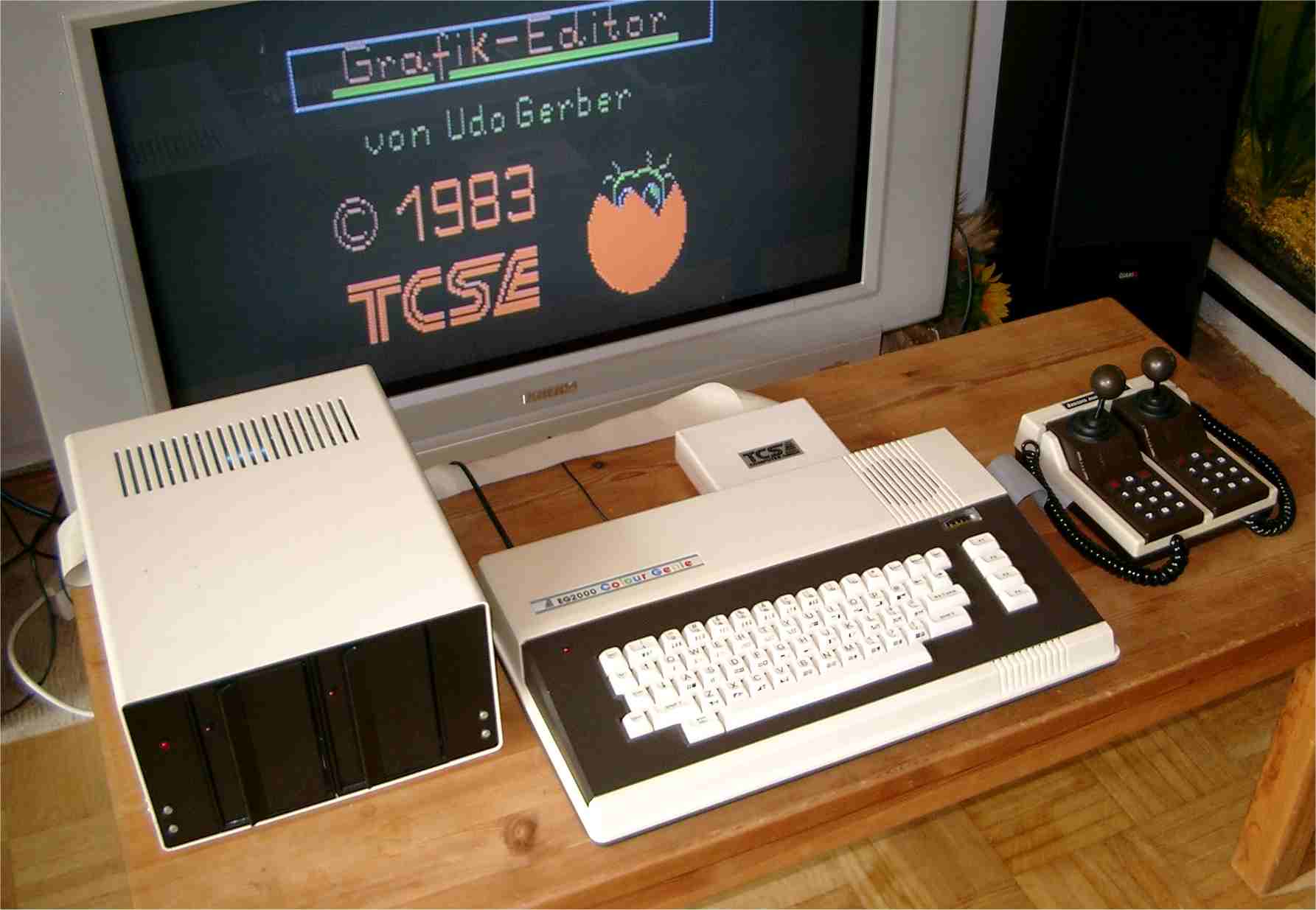 The EACA EG2000 Colour Genie was Jamie's first own home computer which he got for 50 pounds. 