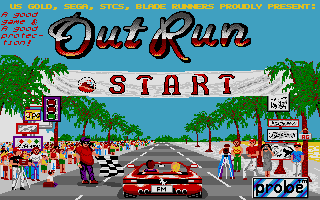 Outrun on the Atari ST, contained within the Power Pack bundle, a major disappointment for most ST users.