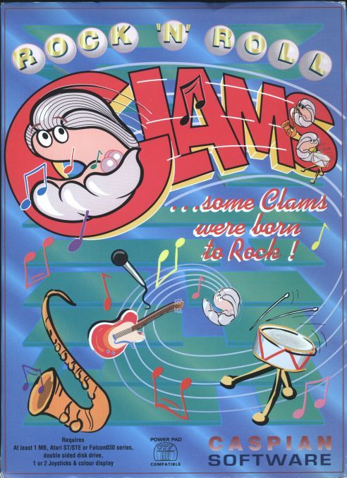 Rock and Roll Clams, a pinball-based platform game. The debut title for ambitious publisher Caspian Software.