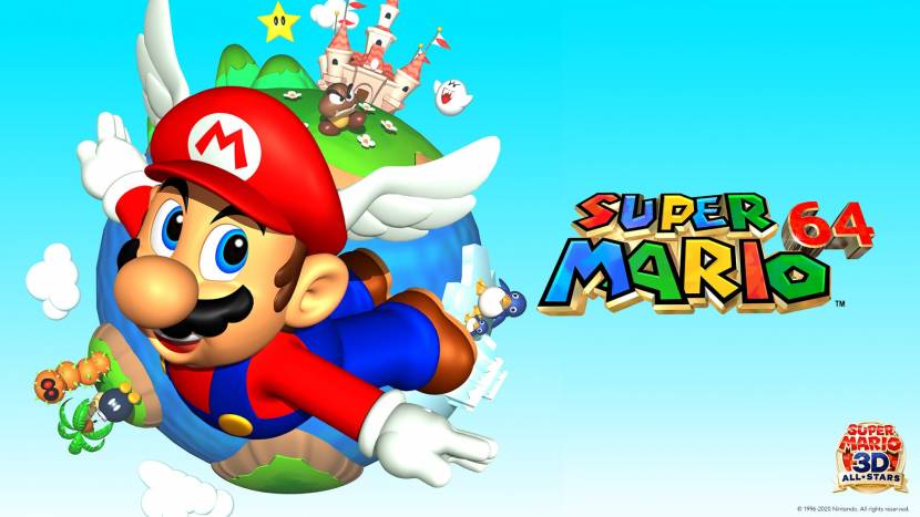 Mario 64, one of the best 3D platformers of all time.