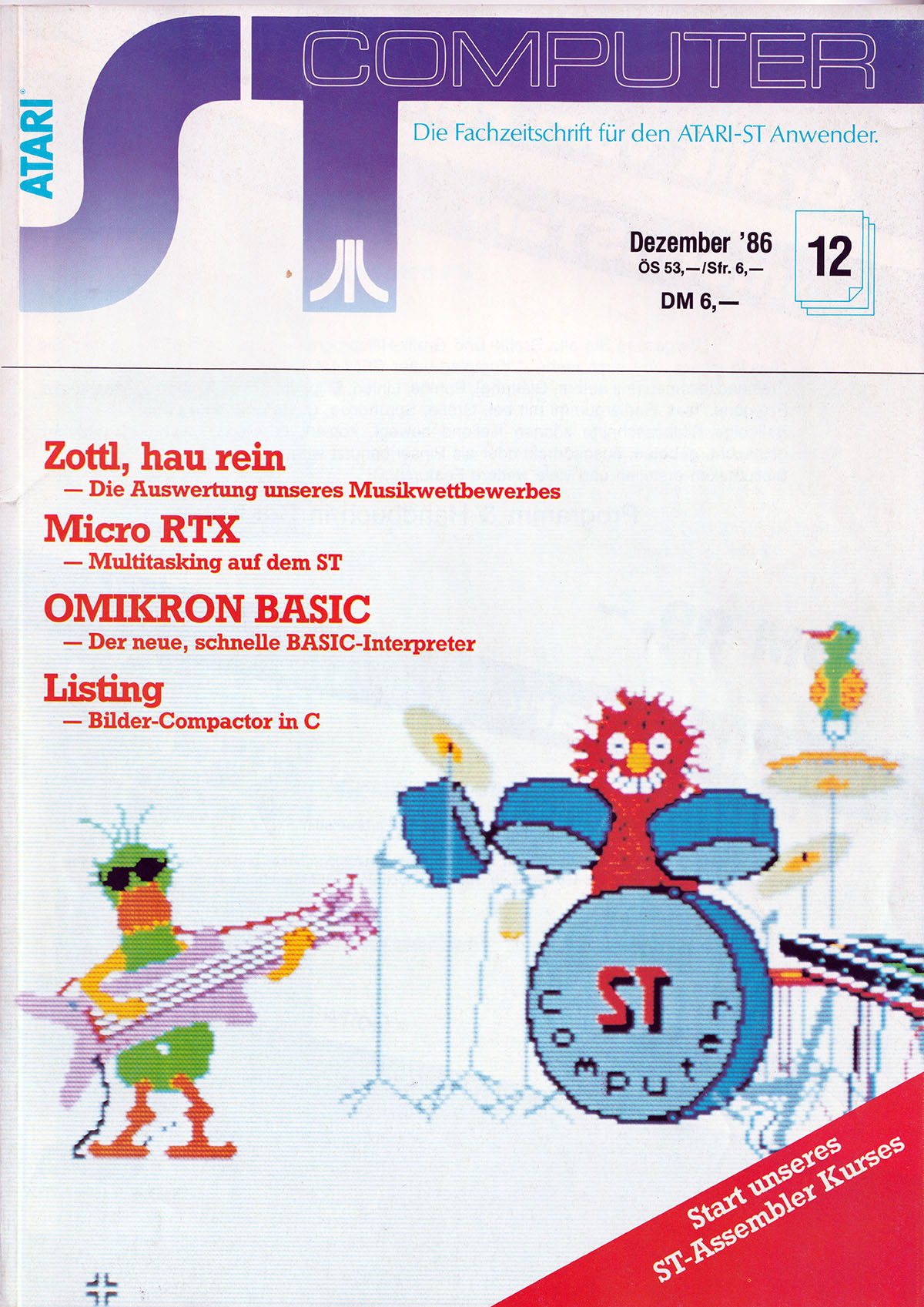 'Grafik un Sound demo' made it to the cover of the December 1986 edition of ST Computer Magazin.