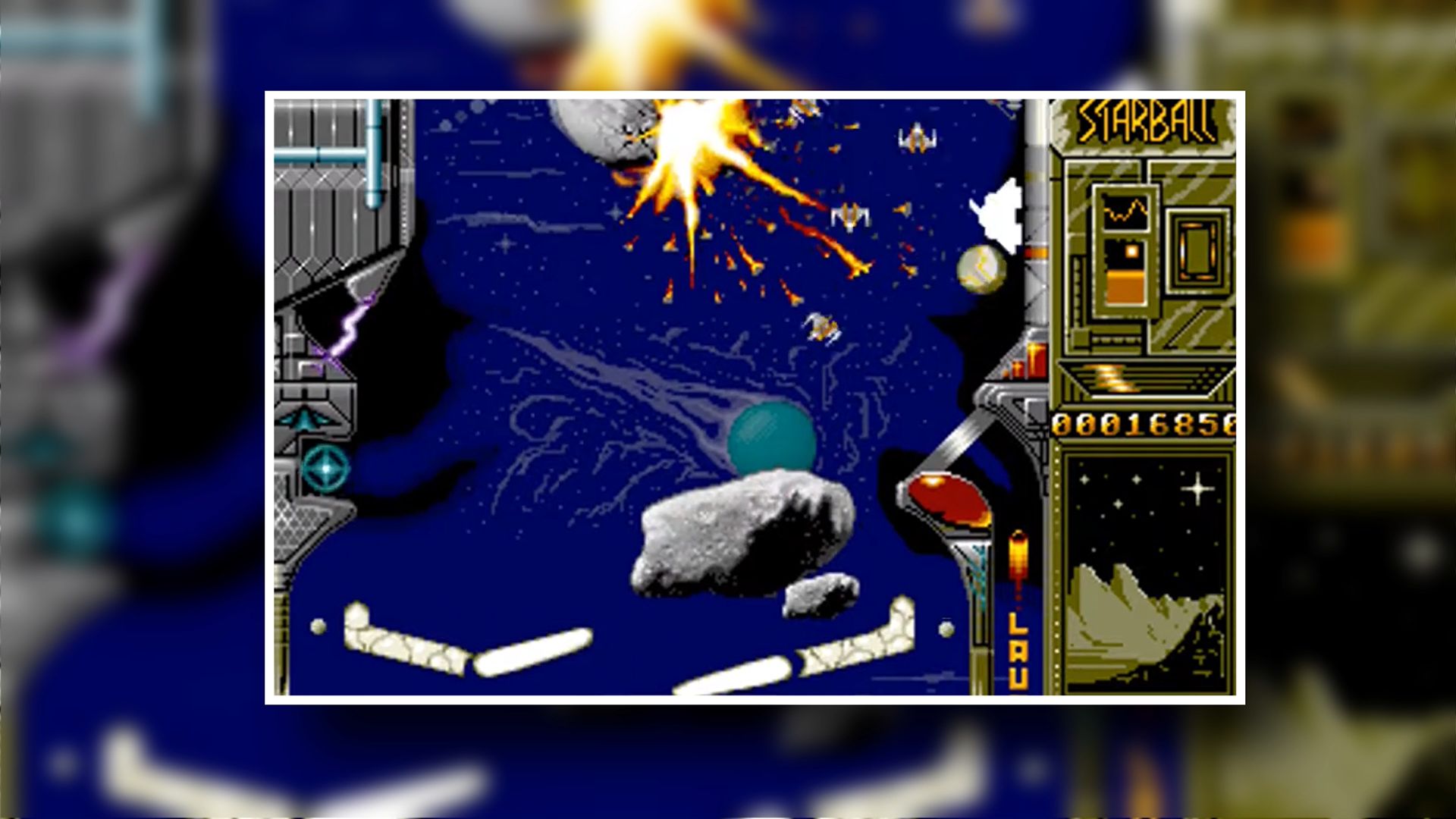 For the DOS version of Starball, Andy recreated the graphics in glorious 256 colors.