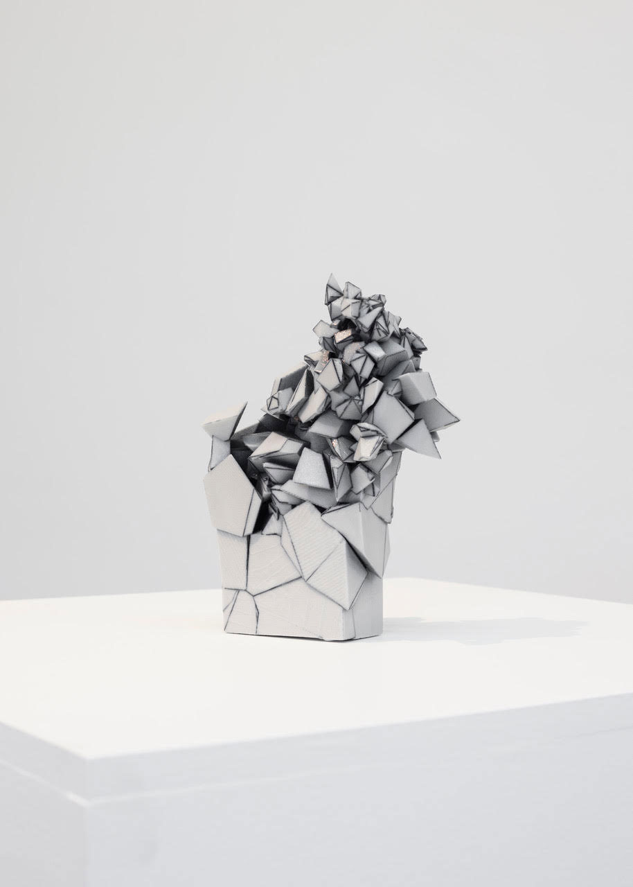 The 'Fragments' series is an example of sculptural work containing 4 3d-printed digital sculptures done by Francois' company..