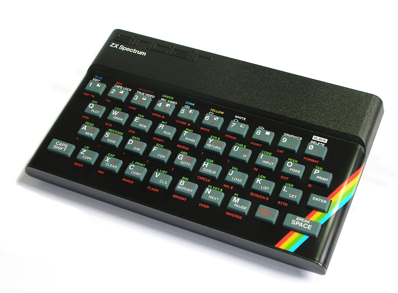 In 1985, when the Atari ST was released, it was still too expensive to compete with the 8 bit systems like this one ... the almighty ZX Spectrum.