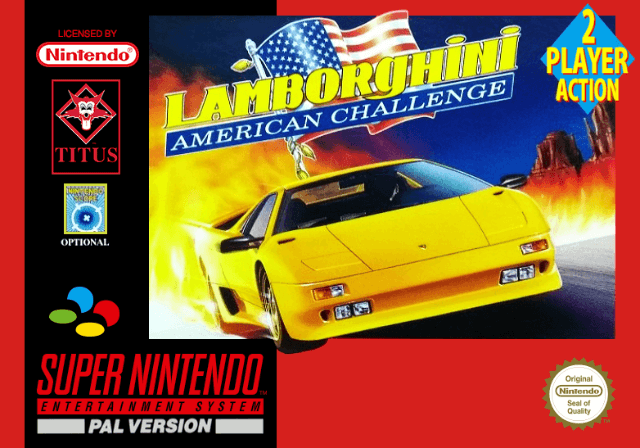 On the Super Nintendo, the game got rebranded to Lamborghini American Challenge and contained a split screen multiplayer mode.