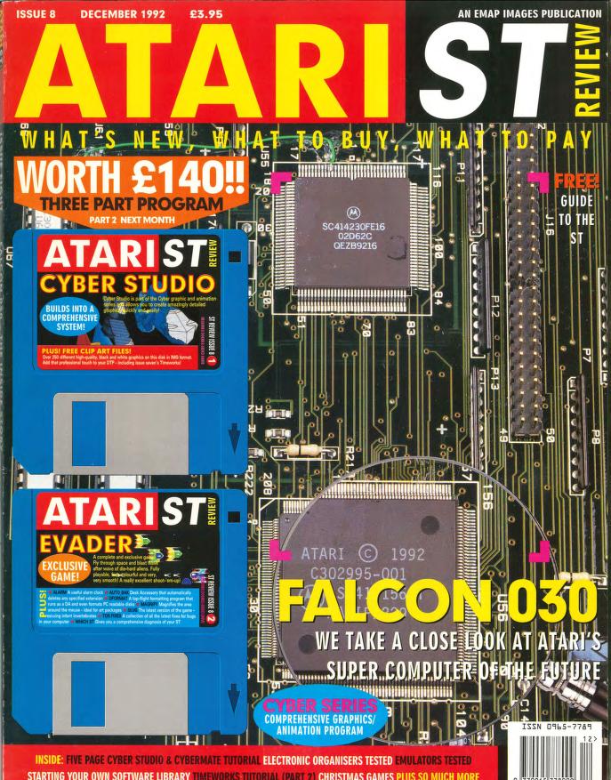 Cover for Atari ST Review 8 (Dec 1992)