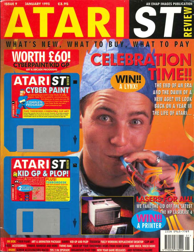 Cover for Atari ST Review 9 (Jan 1993)
