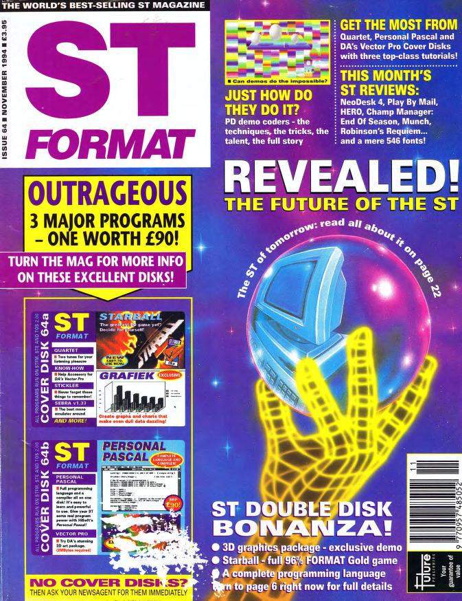 Cover for ST Format 64 (Nov 1994)