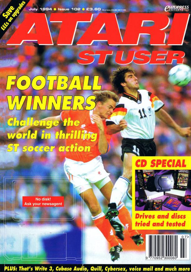 Cover for Atari ST User 102 (Jul 1994)