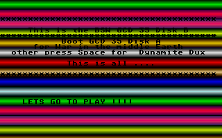 Screenshot of disk