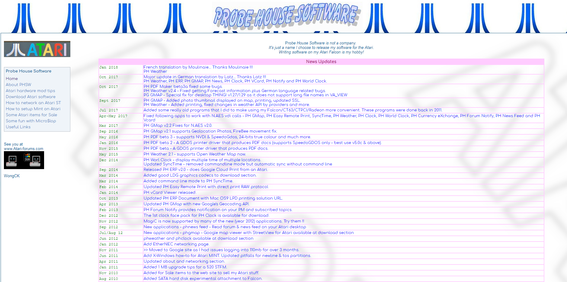 Screenshot of website Probe House Software